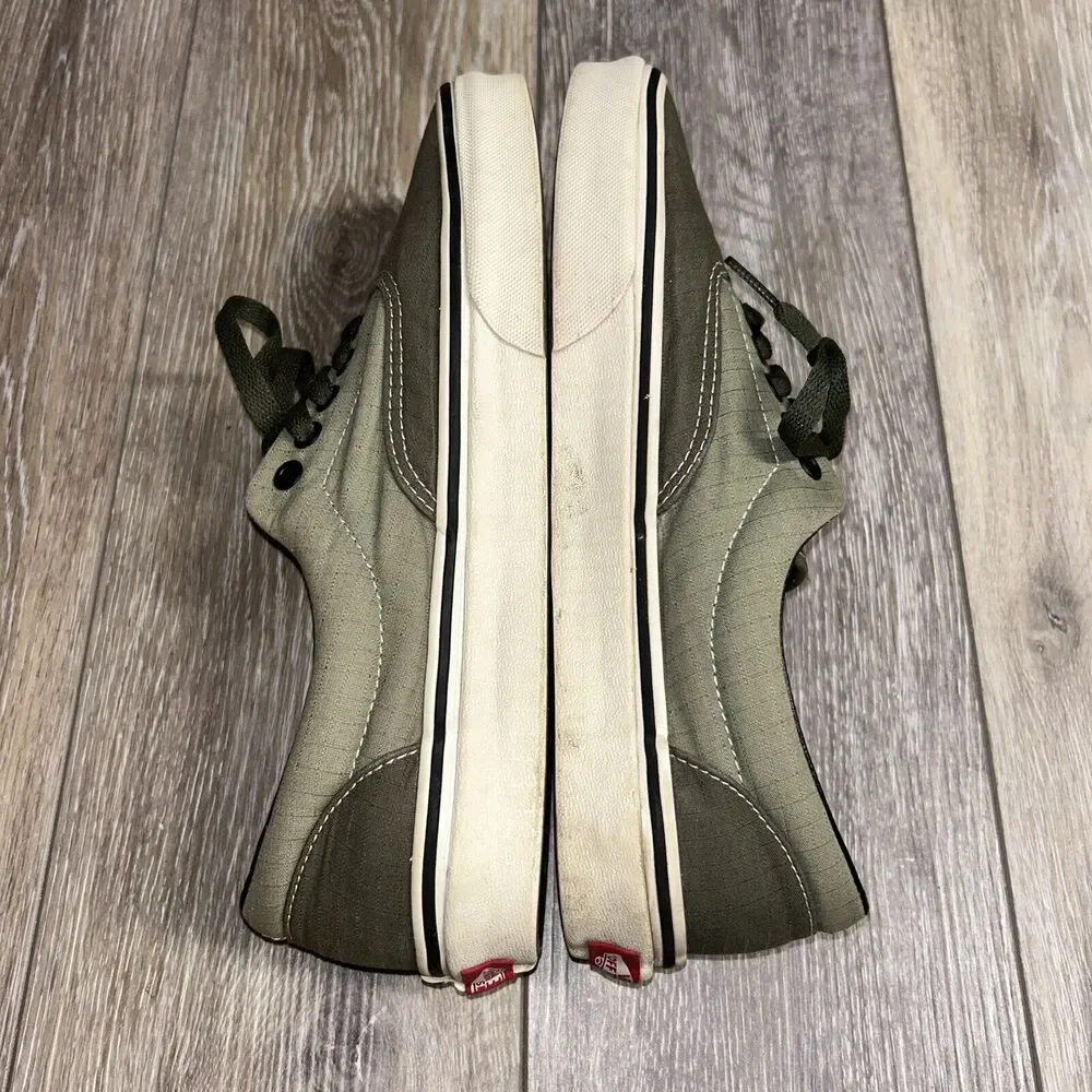 VANS Classic Off The Wall Old Skool Size M 8.5 / W 10 Olive Green Sneaker Shoes